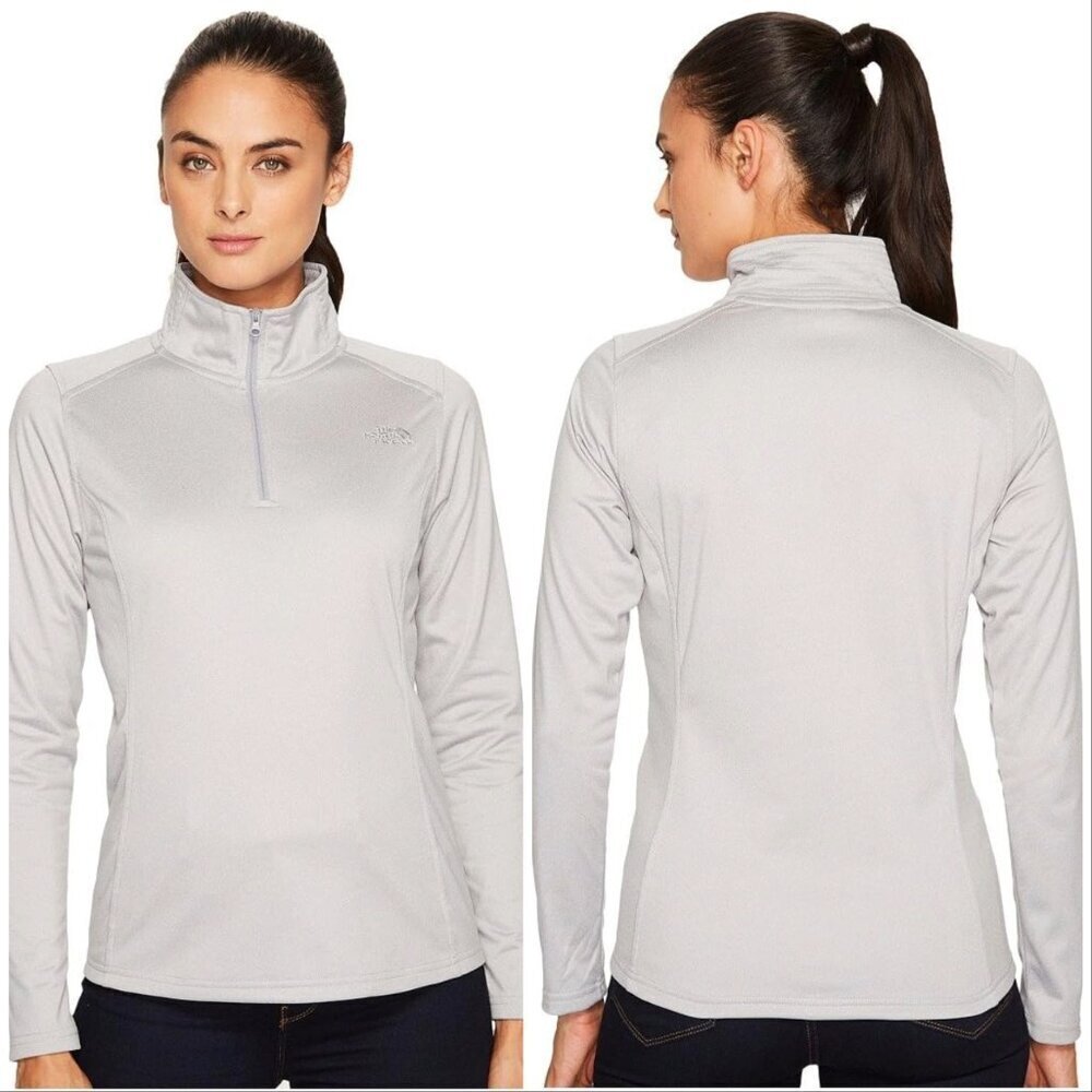The North Face Beige Vapor Wick Half Zip Pullover Sweater